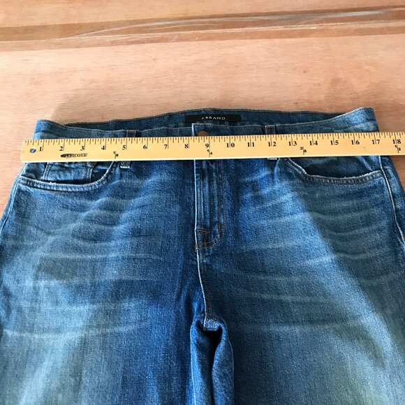 J Brand Cropped Ellis Jeans Women 30 Blue Mid Rise Medium Wash Stretch Preppy - Picture 6 of 13